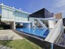 Modern house with outdoor pool