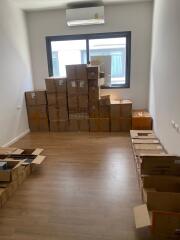 Room with packed boxes