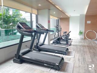 Modern gym with equipment