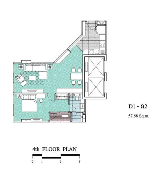 4th floor plan of a property