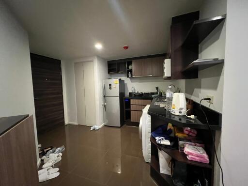 Modern kitchen with appliances and storage