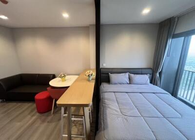 Studio apartment with sleeping and living area