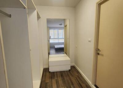 Hallway with closet space