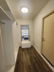 Hallway with closet space