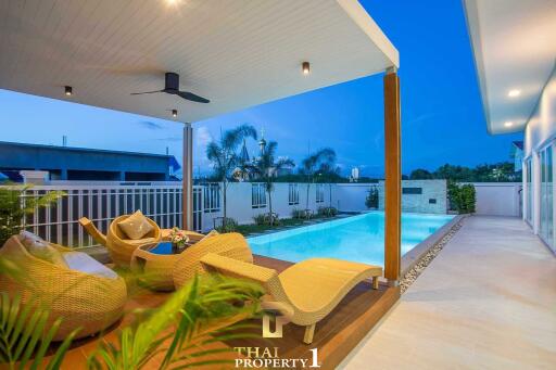 Luxury New 3 Bedroom Pool Villa For Sale - Soi Hua Hin 102