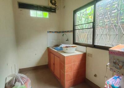 Simple kitchen with window