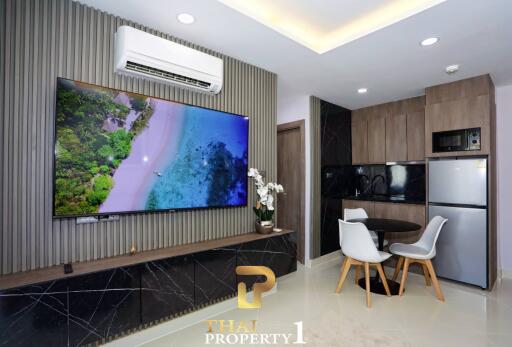 Lovely Renovated 1 Bed Condo At Paradise Park Jomtien