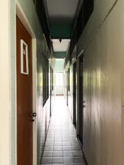 Corridor with doors on both sides