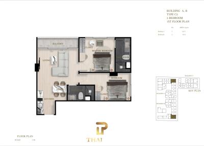 Siam Oriental Oasis, Pratumnak Pattaya, Two Bedroom Condo