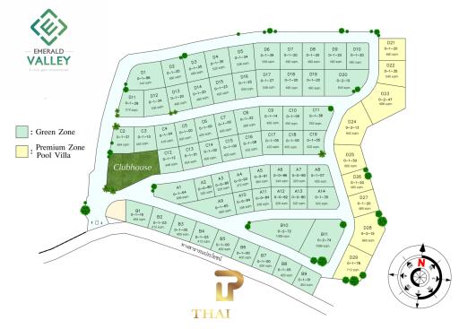 New Emerald Valley Hua Hin - Lovely Project & Surroundings (Lay Out B)