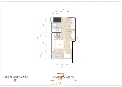 New Development - 25 SQM. STUDIO UNIT AT SIAM ORIENTAL DREAM