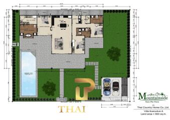 Executive Villa - 3 Bedroom, 4 Bath Pool Villa - Baan Phu Thara Mountainside - Hua Hin