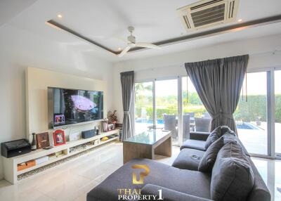 Direct Golf Course View - 3 Bedroom Pool Villa @ Black Mountain