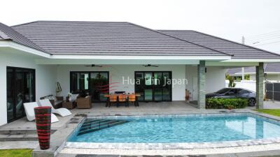 Solid and Eco-Friendly 3-Bedroom Pool Villa near Black Mountain Golf – Completed in 2023 – For Sale in Hua Hin