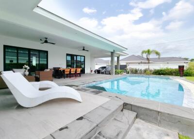 Solid and Eco-Friendly 3-Bedroom Pool Villa near Black Mountain Golf – Completed in 2023 – For Sale in Hua Hin