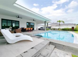 Solid and Eco-Friendly 3-Bedroom Pool Villa near Black Mountain Golf – Completed in 2023 – For Sale in Hua Hin