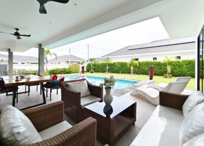 Solid and Eco-Friendly 3-Bedroom Pool Villa near Black Mountain Golf – Completed in 2023 – For Sale in Hua Hin