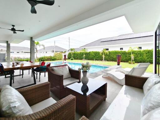 Solid and Eco-Friendly 3-Bedroom Pool Villa near Black Mountain Golf – Completed in 2023 – For Sale in Hua Hin