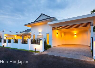 Contemporary 4 Bedroom Pool Villa with Stunning View from Roof Top Terrace for Sale in South of Hua Hin (fully furnished)