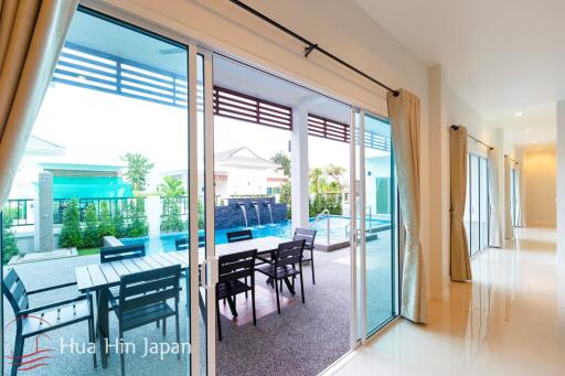 Contemporary 4 Bedroom Pool Villa with Stunning View from Roof Top Terrace for Sale in South of Hua Hin (fully furnished)