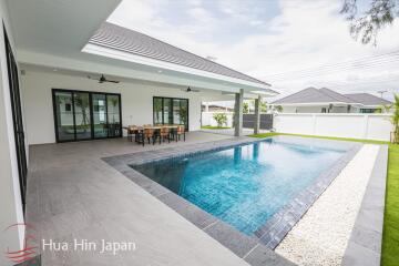 Top Quality Solid 3 Bedroom Pool Villa for Sale near Black Mountain and Hua Hin International School (Off plan)