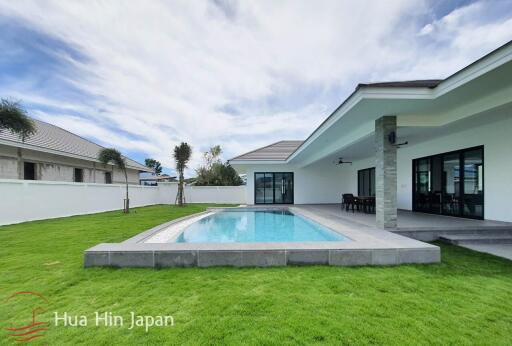 Top Quality Solid 3 Bedroom Pool Villa for Sale near Black Mountain and Hua Hin International School (Off plan)