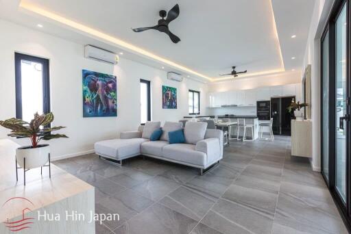 Top Quality Solid 3 Bedroom Pool Villa for Sale near Black Mountain and Hua Hin International School (Off plan)