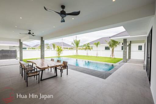 Top Quality Solid 3 Bedroom Pool Villa for Sale near Black Mountain and Hua Hin International School (Off plan)