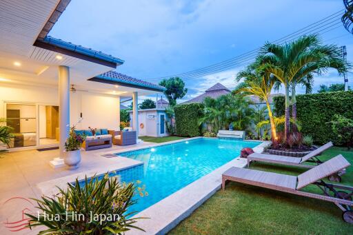 Modern 3 Bedroom Pool Villa For Sale inside Popular Mali Prestige Project in Hua Hin (fully furnished)