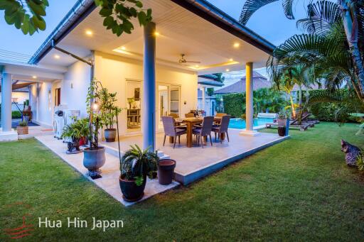 Modern 3 Bedroom Pool Villa For Sale inside Popular Mali Prestige Project in Hua Hin (fully furnished)