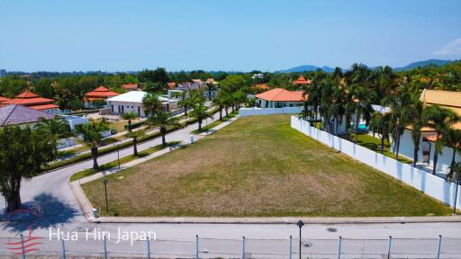 Exclusive Opportunity: Corner 900 sqm Plot in Prestigious BelVida Estates, Hua Hin for Sale