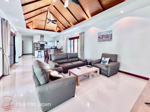 Luxury 3 Bedroom Pool Villa by Award Winning Developer off Soi 88 for Sale in Hua Hin