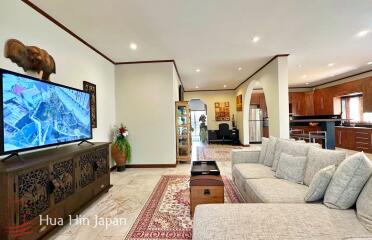 Solid and Spacious 3 Bedroom Pool Villa for Sale on Soi 114 Hua Hin for Sale