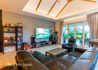 A Solid and Spacious 3 Bedroom Pool Villa in Popular Baan Phu Thara project near Black Mountain Golf for Sale in Hua Hin