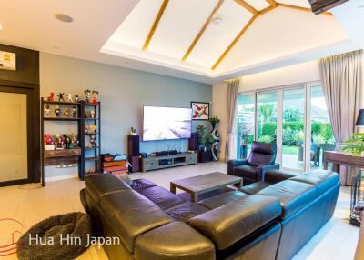 A Solid and Spacious 3 Bedroom Pool Villa in Popular Baan Phu Thara project near Black Mountain Golf for Sale in Hua Hin