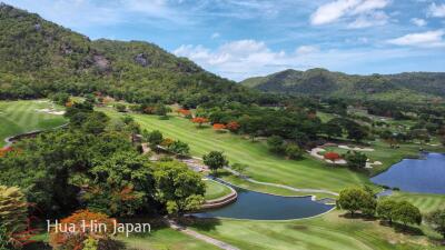 2 Bedroom Unit right on Black Mountain golf course condo for sale Hua Hin (1 x golf membership included)