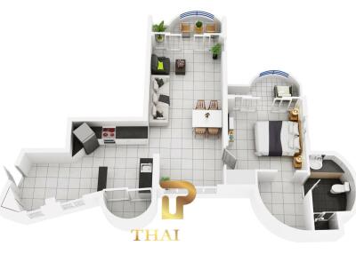 Na Jomtien - Beachfront 1 Bed Unit At Vip Condochain