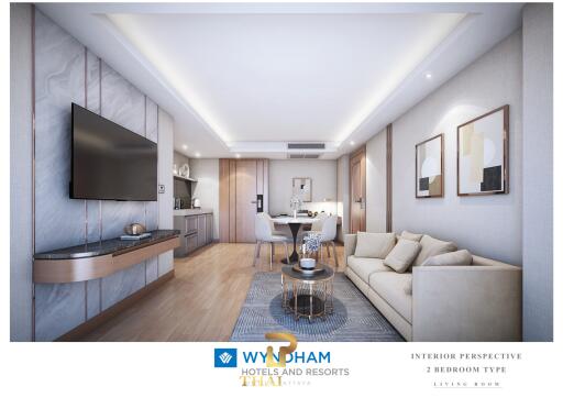 New Development - Sea View 2 Bed Investment Unit  - Wyndham Jomtien