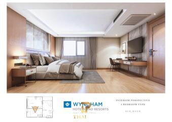 50 SQM. One Bed Investement Unit - Wyndham Jomtien