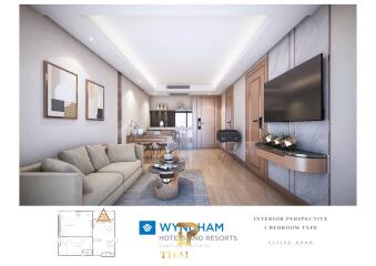 50 SQM. One Bed Investement Unit - Wyndham Jomtien