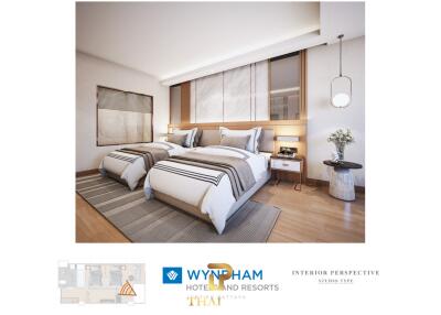 New Investment Property Under Foreign Quota - New 34.35 SQM. Studio Unit - Windam Jomtien