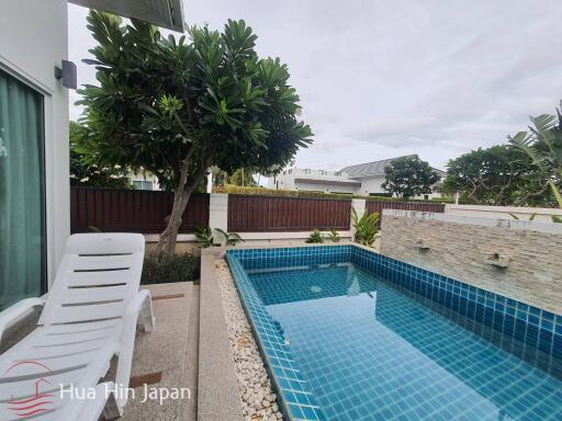 Contemporary 2 bedroom Pool villa with Roof Top Terrace for Sale near Sai Noi Beach in Hua Hin (Resale, Fully Furnished)