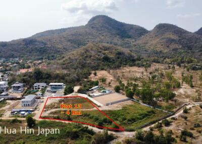 Beautiful Sea View Land for Sale on Top of Soi 114 Hua Hin, Close to Bluport, Arena Sports Club