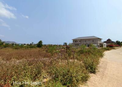 Beautiful Sea View Land for Sale on Top of Soi 114 Hua Hin, Close to Bluport, Arena Sports Club