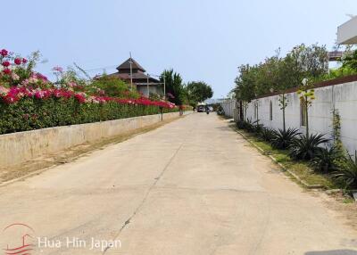 Beautiful Sea View Land for Sale on Top of Soi 114 Hua Hin, Close to Bluport, Arena Sports Club