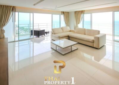 Fantastic Jomtien Beach Road And Ocean View - Corner Unit at VT 7