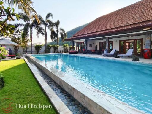 6 Bedroom Balinese Design Mansion With Mountain View Near Khao Kalok Beach For Sale (Fully Furnished, Ready To Move In)