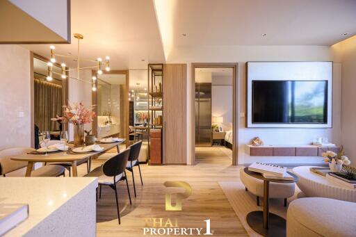 High Floor Luxury 2 Bedroom Condo On 84 SQM. - Arom Jomtien (Off-plan)