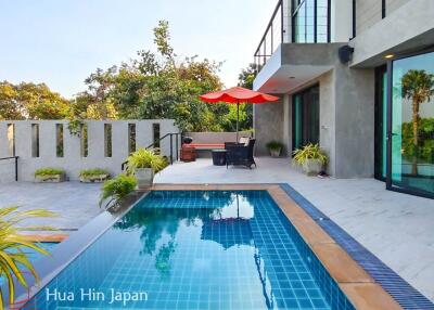 Beautiful 3 Bedroom Pool Villa With Stunning Sea And Mountain View for Sale Near Sai Noi Beach, Hua Hin (Fully Furnished)