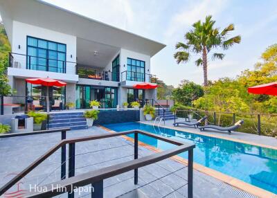 Beautiful 3 Bedroom Pool Villa With Stunning Sea And Mountain View for Sale Near Sai Noi Beach, Hua Hin (Fully Furnished)